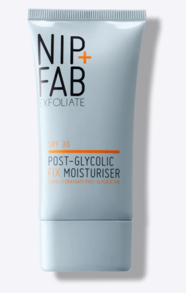 Nip+ Fab Post-glycolic fix moisturiser to improve skincare routine 